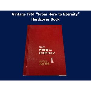 From Here to Eternity, James Jones Rare 1951 Edition Scribner Red Hardcover Book
